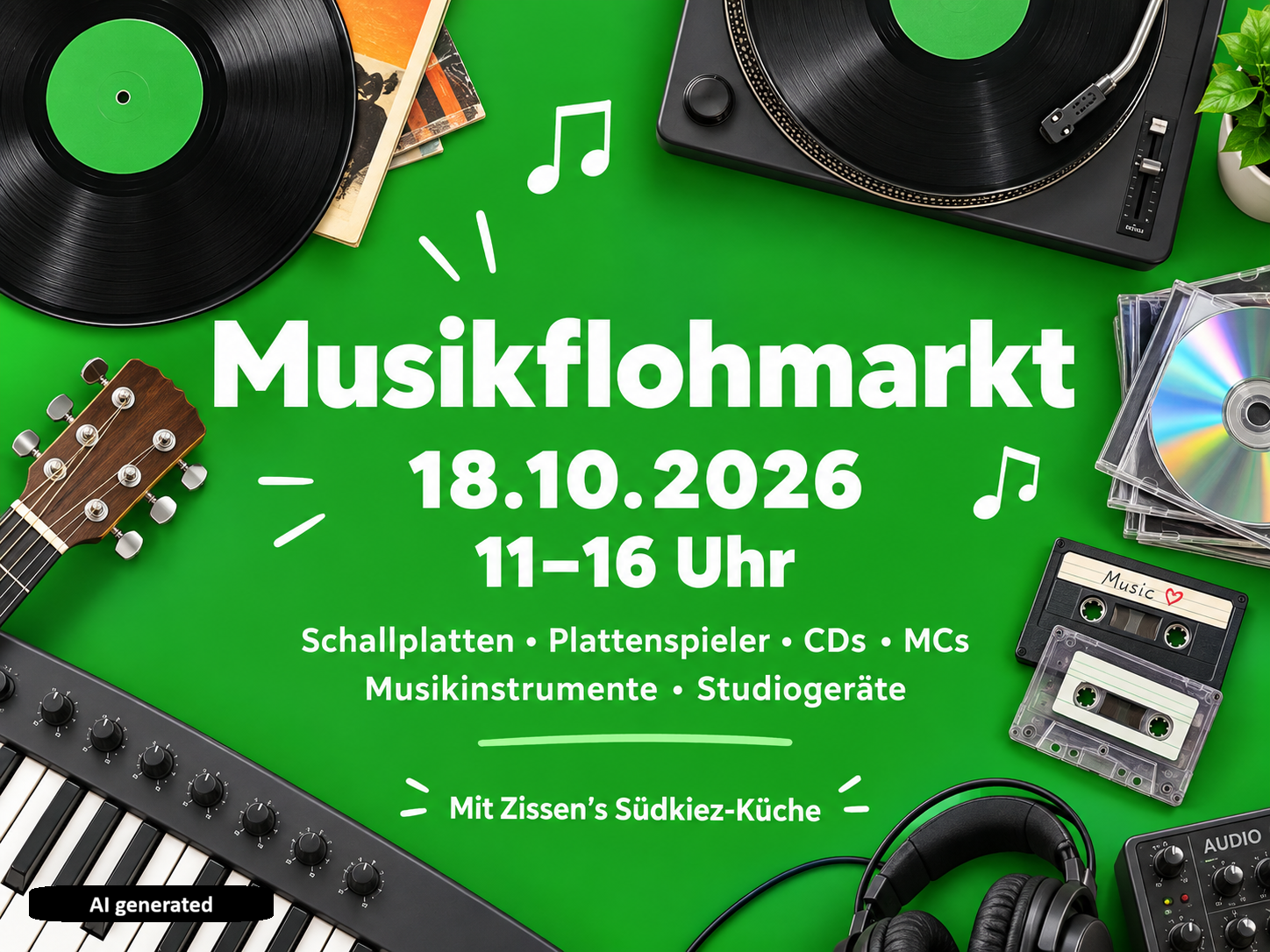 Öffnet die Seite 'Musikflohmarkt'